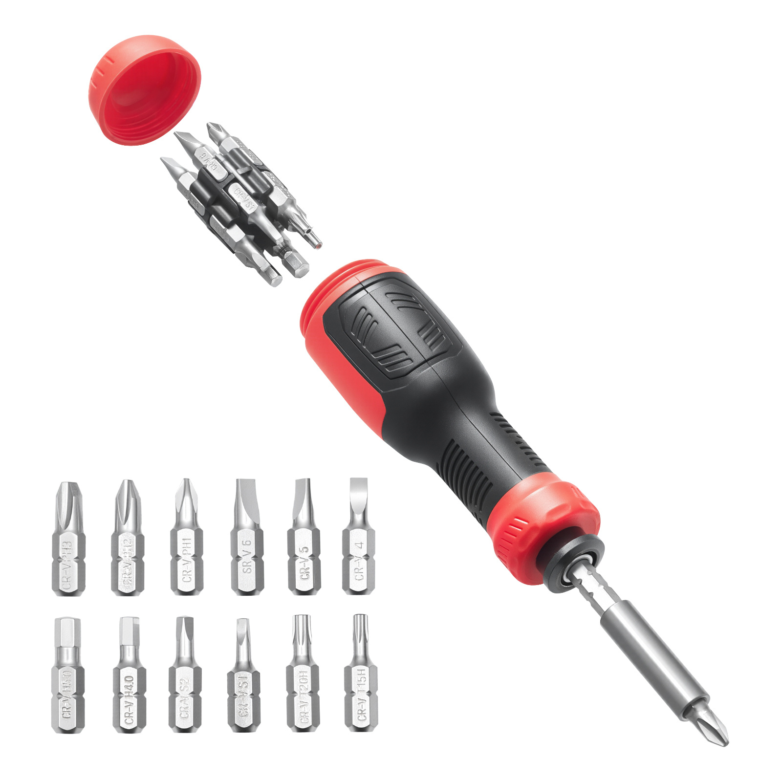 TEMU 13-piece Screwdriver Set Magnetic Handle Torx Phillips Hand Tools For Sockets