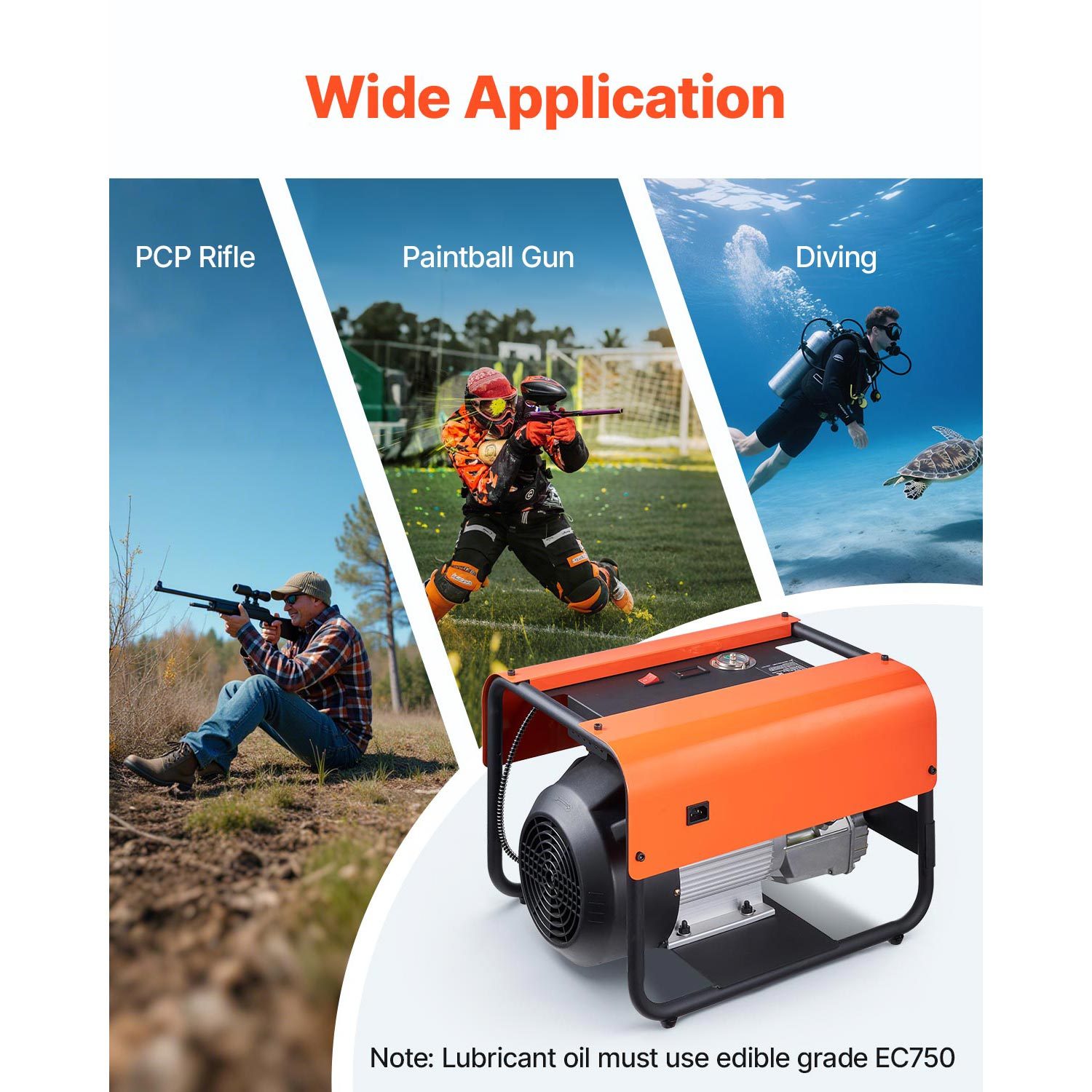 pcp air compressor 4500psi 30mpa 2 cylinder   diving tank compressor external water cooling internal water cooling Product details 5