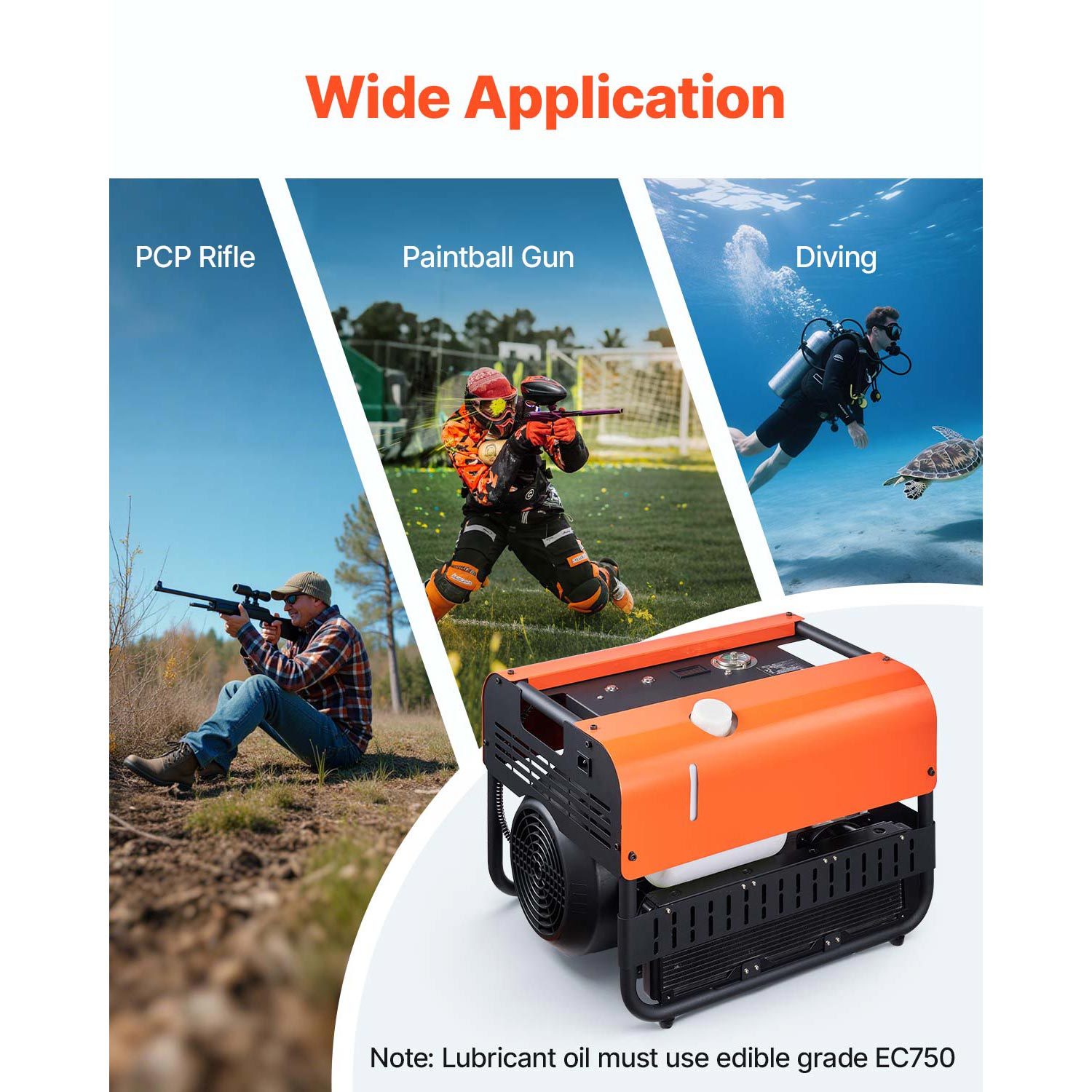 pcp air compressor 4500psi 30mpa 2 cylinder   diving tank compressor external water cooling internal water cooling Product details 14