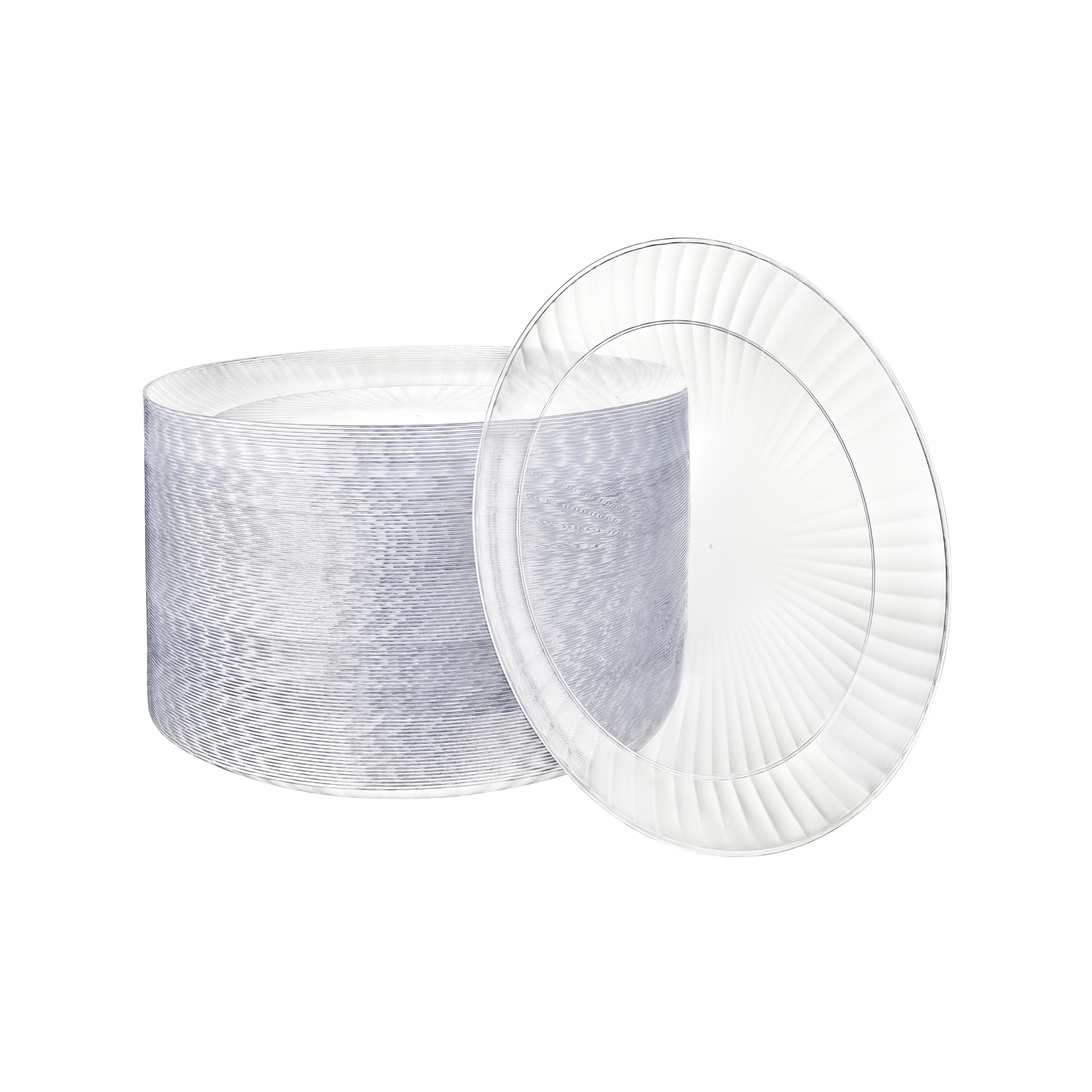 TEMU 100 Pcs Clear Plastic Plates, Plates, Heavy Duty Clear Appetizer Plates For Party And Clear Dessert Plates