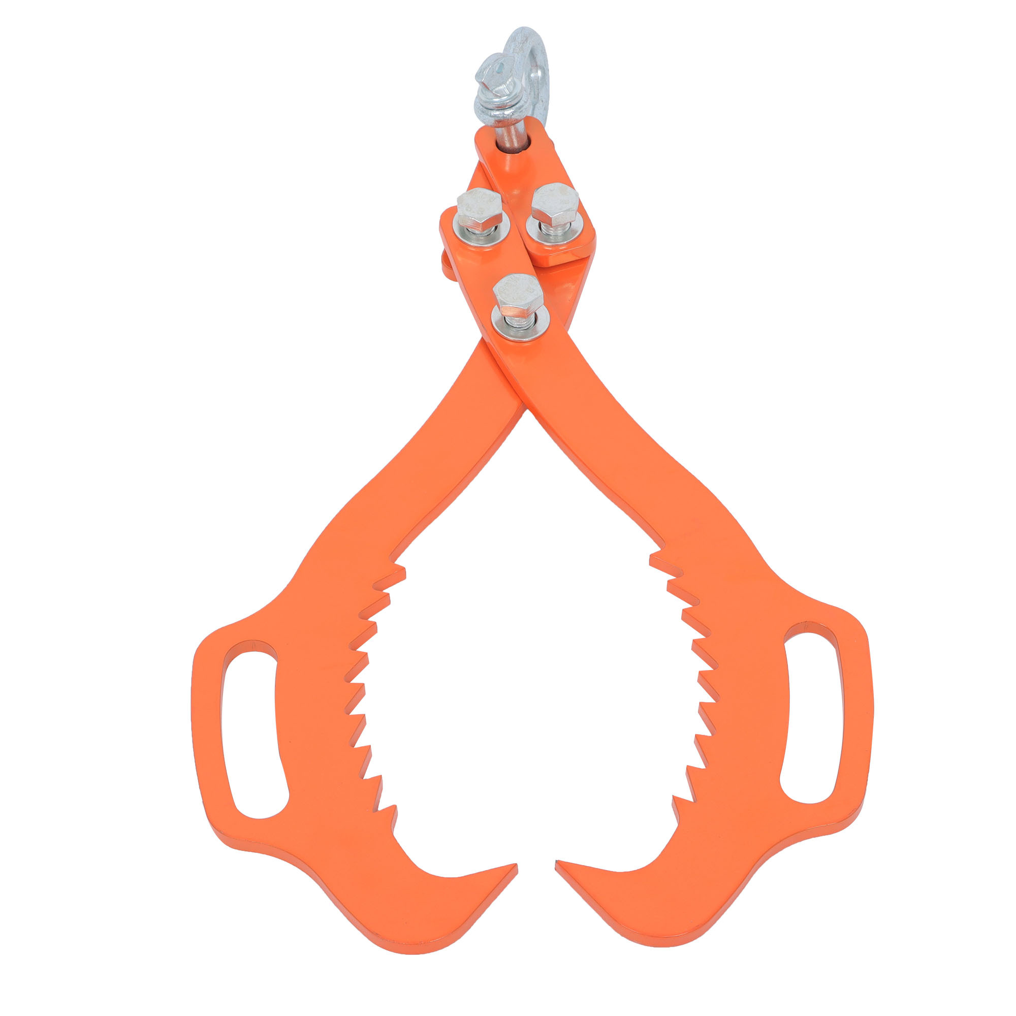 TEMU 18inch Log Lifting Tongs Grab Serrated Claw Hook Timber Heavy Duty Skidding Tongs
