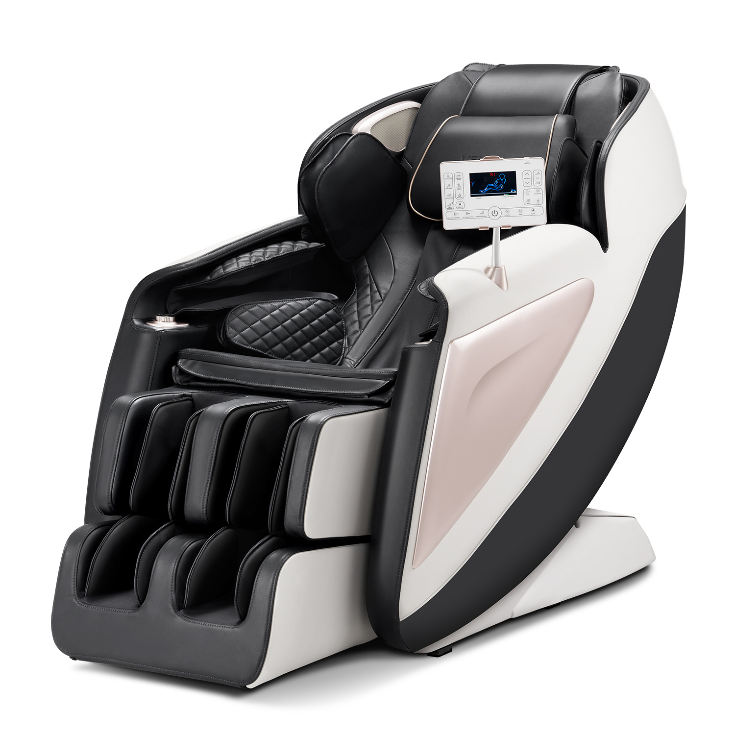 full body massage chair 3d zero gravity recliner with sl track 18 auto   heat   rollers armrest control lcd display 36   retractable  rest a perfect festival gift like christmas and thanksing day for your   family Product details 1