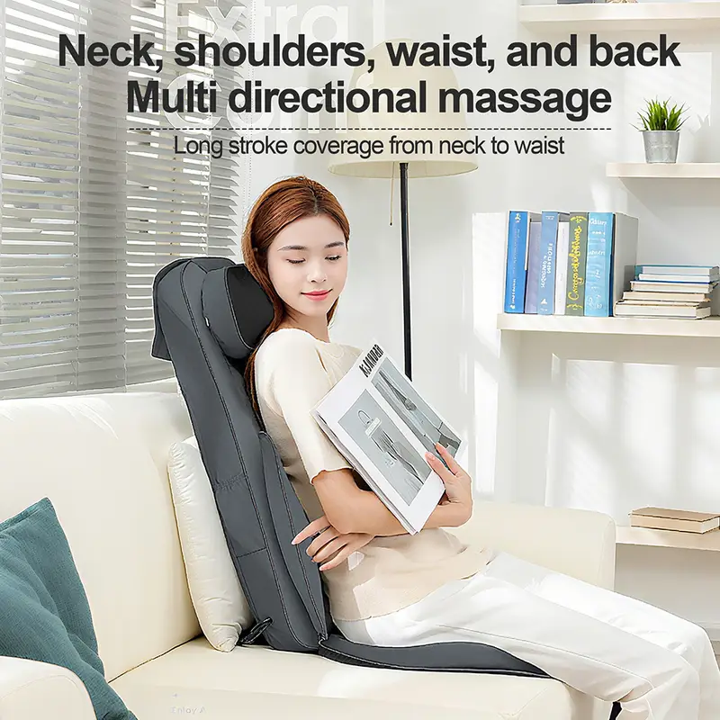 body massager with heat full back shiatsu and synchronized kneading adjustable for home and office perfect gift for her and him Product details 0