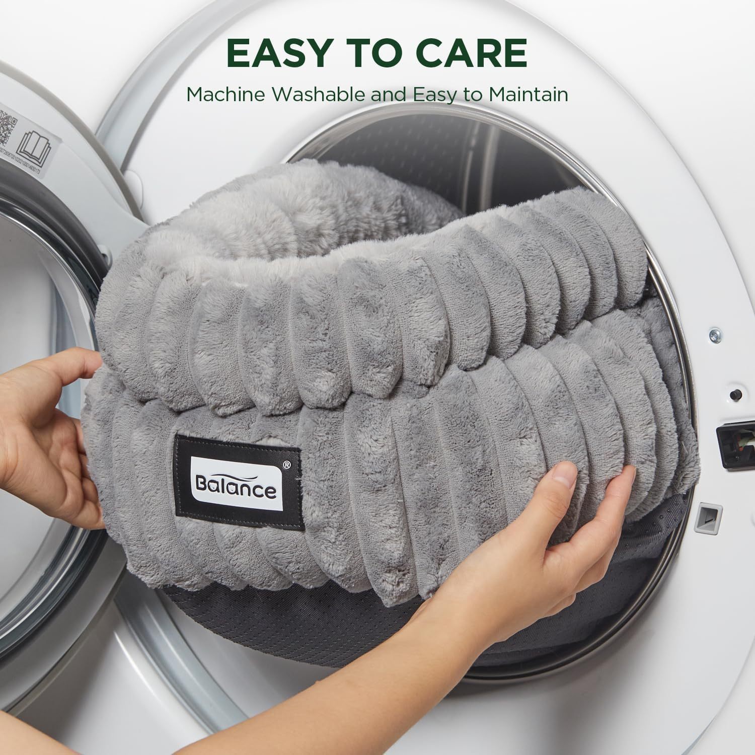 cat bed kitten bed washable round cat beds for indoor cats super soft plush   fur pet bed for puppy and kitten with anti slip bottom Product details 6