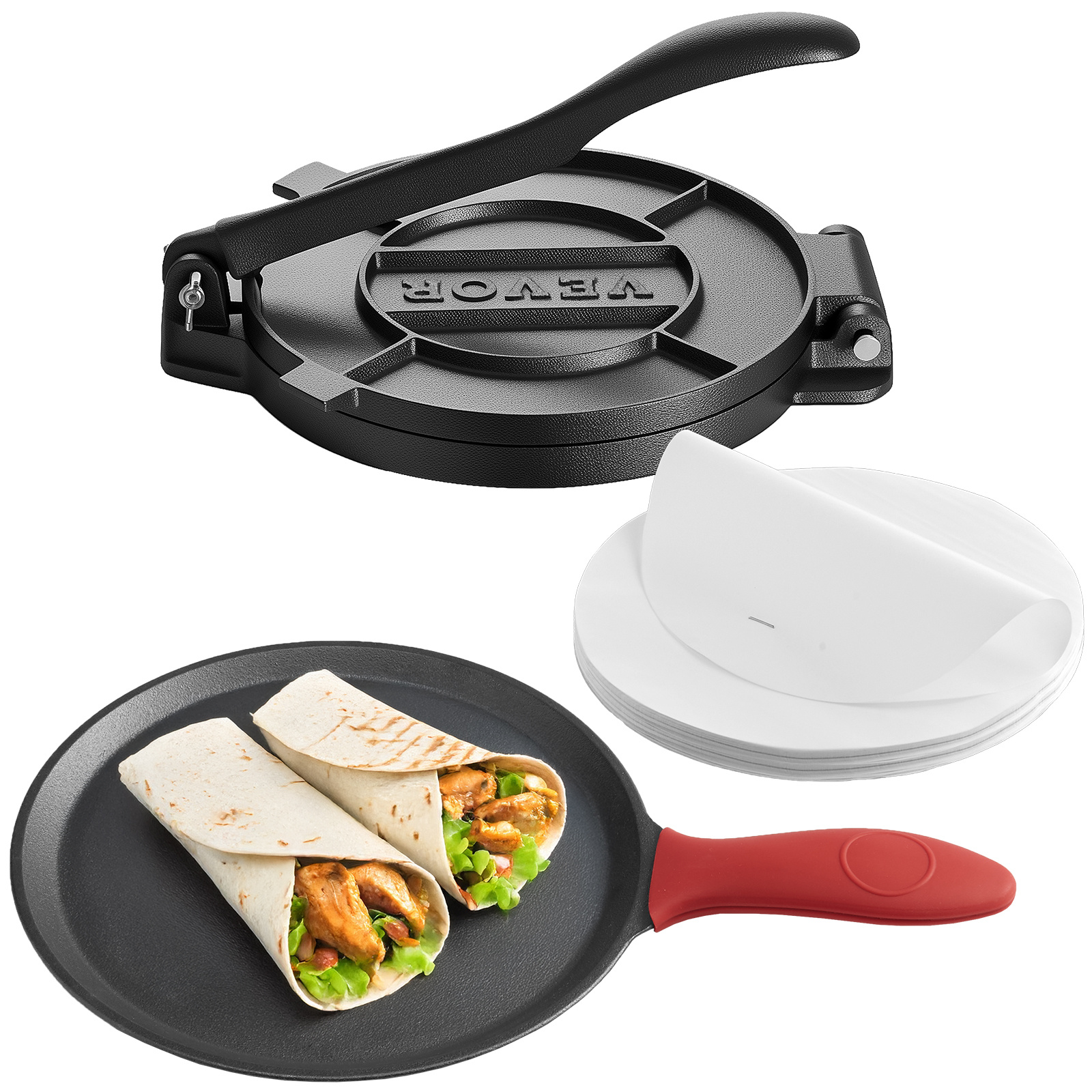 iron tortilla press sold on Temu United States