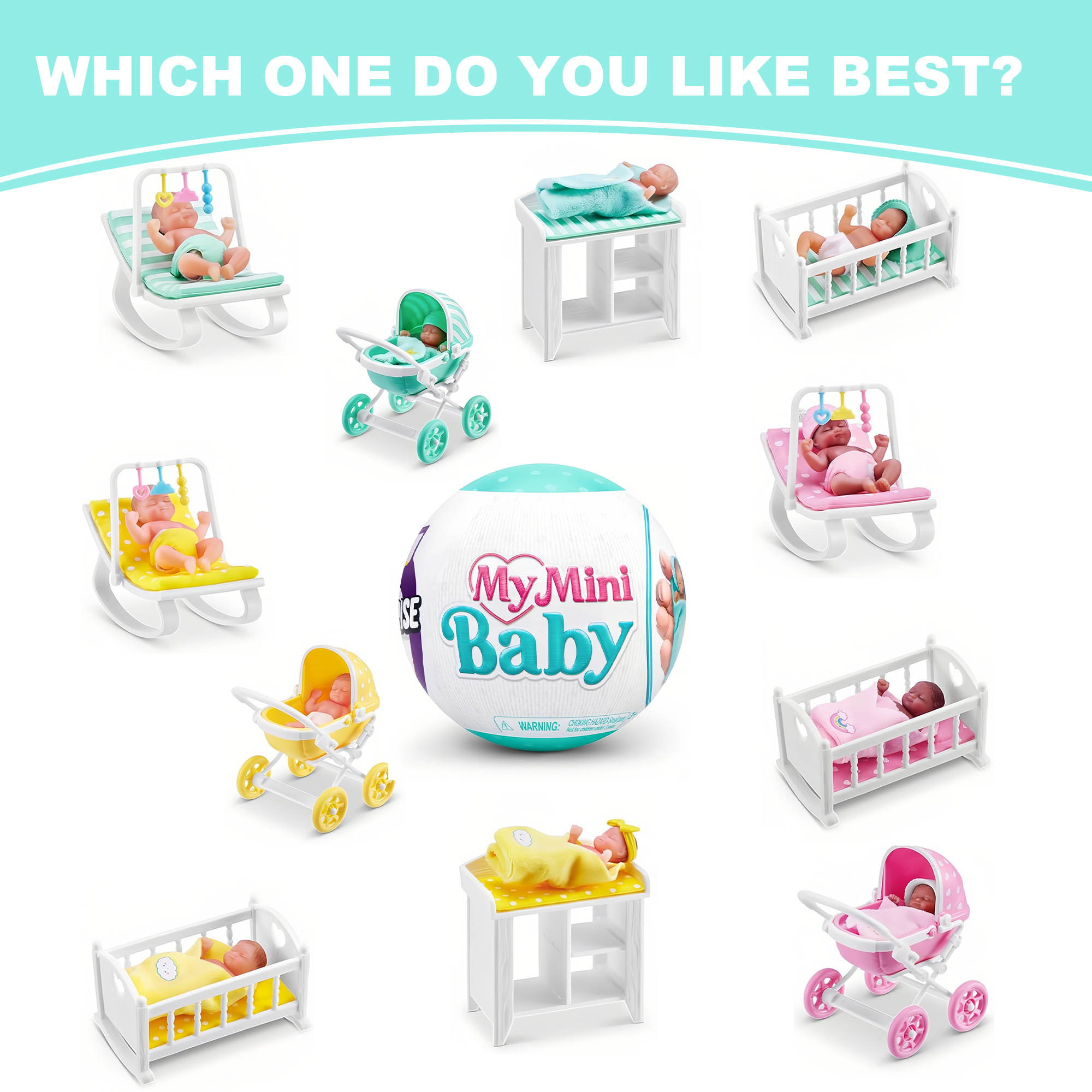 ZURU 5 Surprise My Mini Series 1, Collectible Mystery Capsule, Toy for Girls, Realistic Miniature Toys, Playset and Accessories, Toys for Kids, Cheap Girl Stuff, Weird Toys Fidget Toys, Teens, Baby Girl Toys Gifts