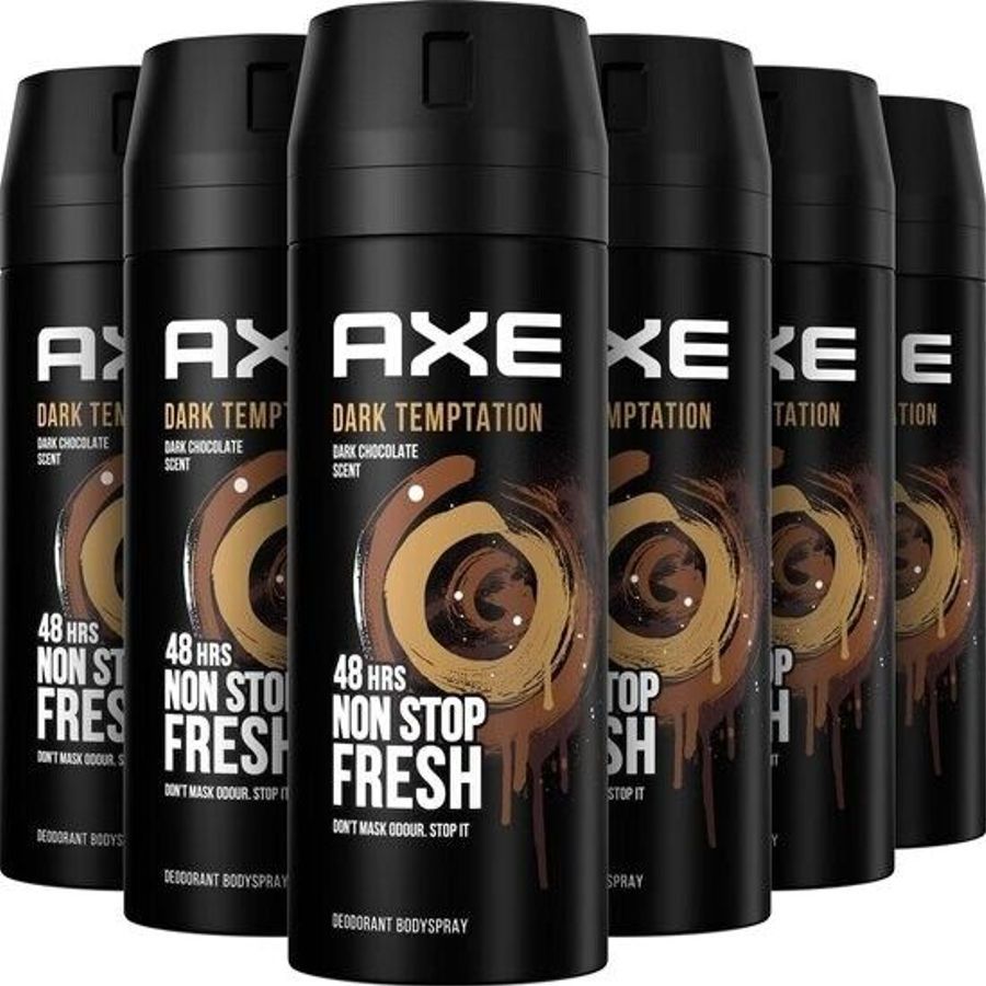 6 Pack Axe Dark Temptation Spray 150 ml