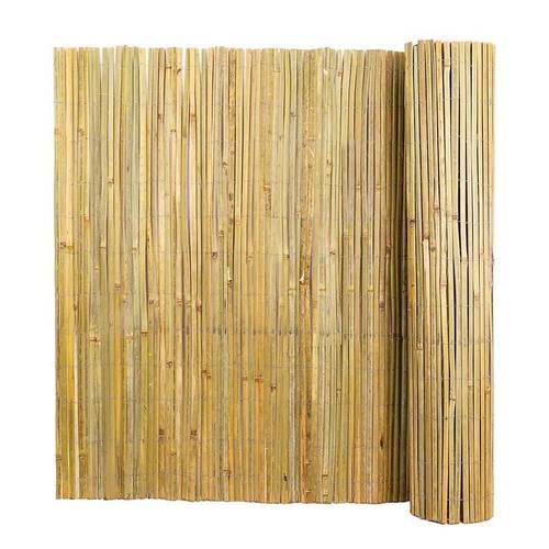 6 5ft x 13ft natural bamboo slat screening roll privacy fence for garden patio balcony backyard outdoor