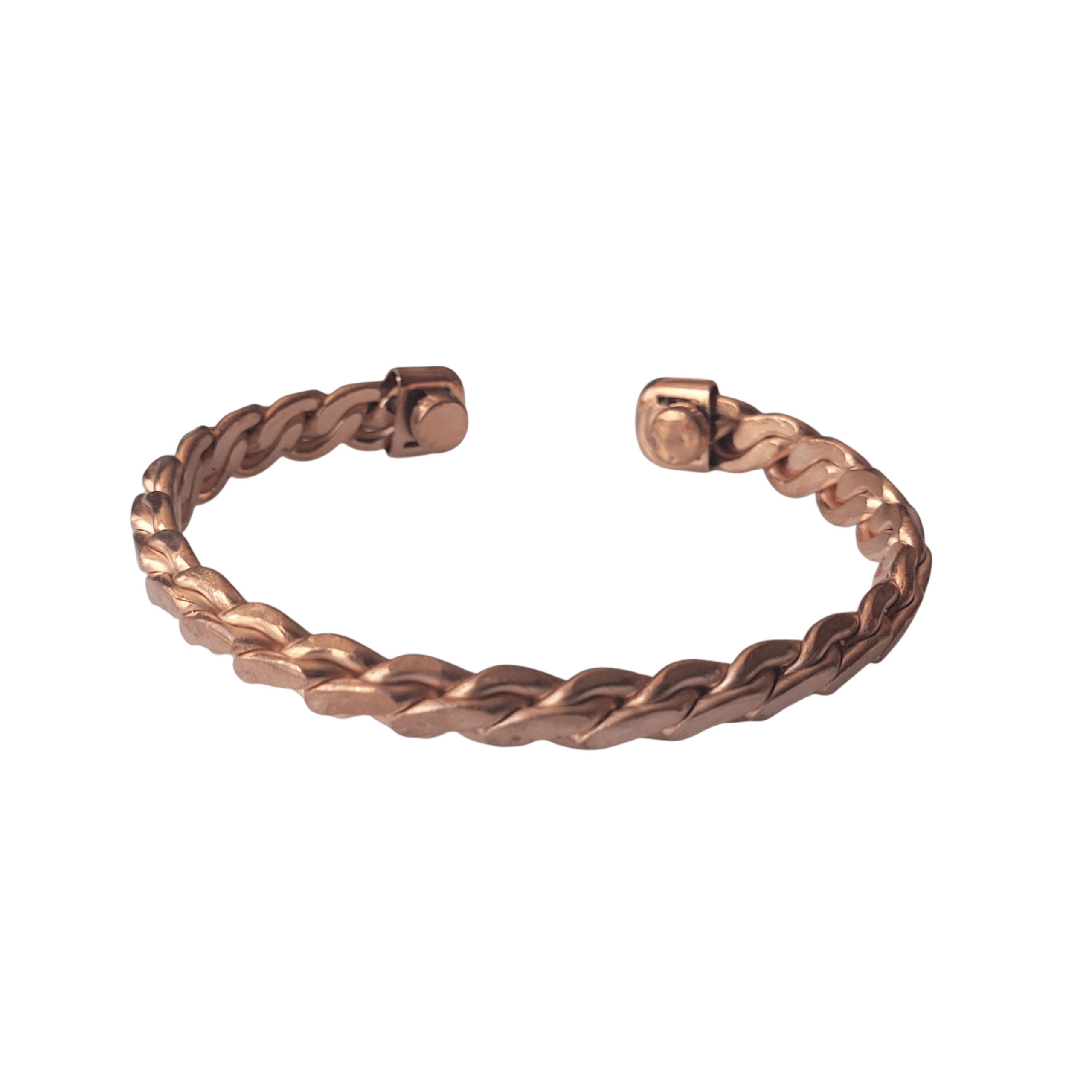 TEMU Pure Copper Magnetic Bracelet - Solid Copper Cuff Bangle