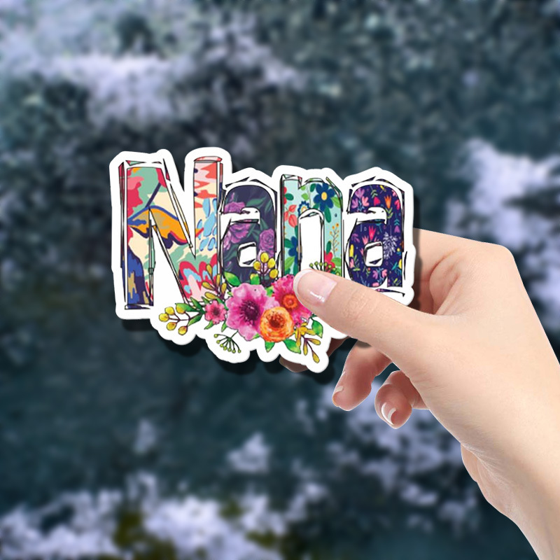 TEMU Vibrant Floral Car Stickers - Vinyl Decals With Colorful Cartoon Animal Design For Cars, Trucks, Suvs, Laptops, And More - Durable, Waterproof