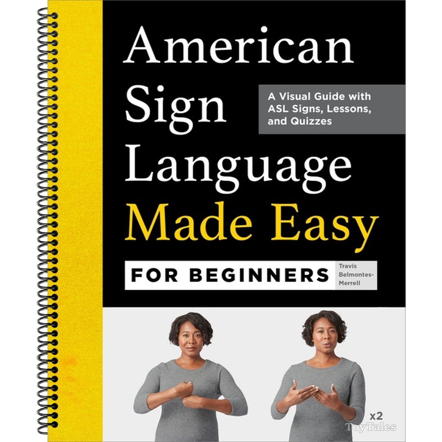 TEMU American Sign Language Made Easy For Beginners: A Visual Guide With Asl Signs, Lessons, And Quizzes (spiral-bound)