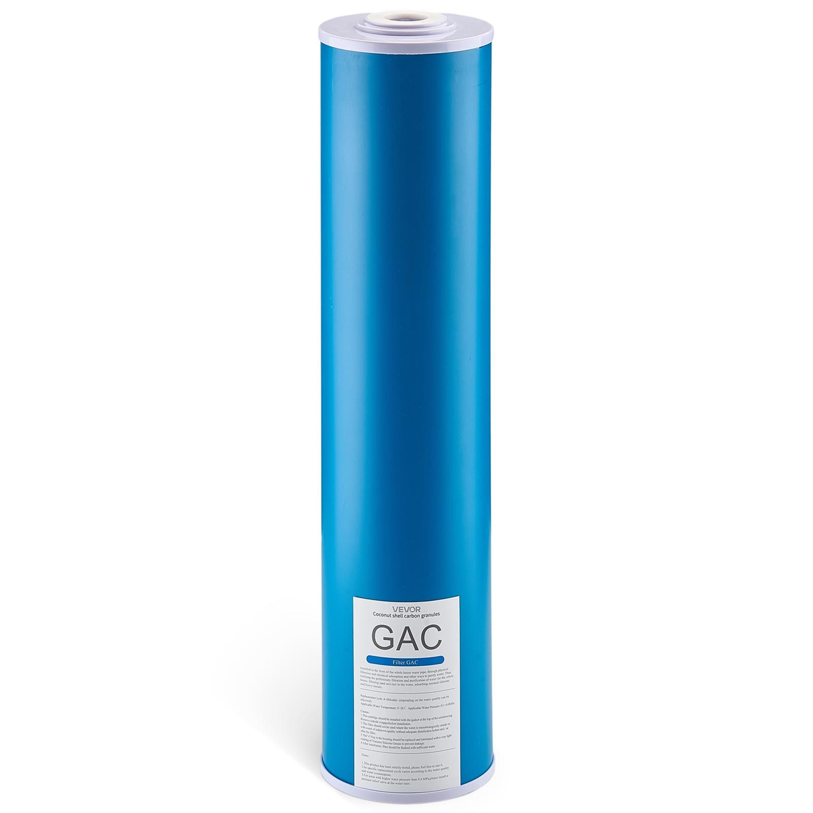 TEMU Vevor Water Filter Replacement Cartridge 4.5"x20" Gac Carbon 1 Pack