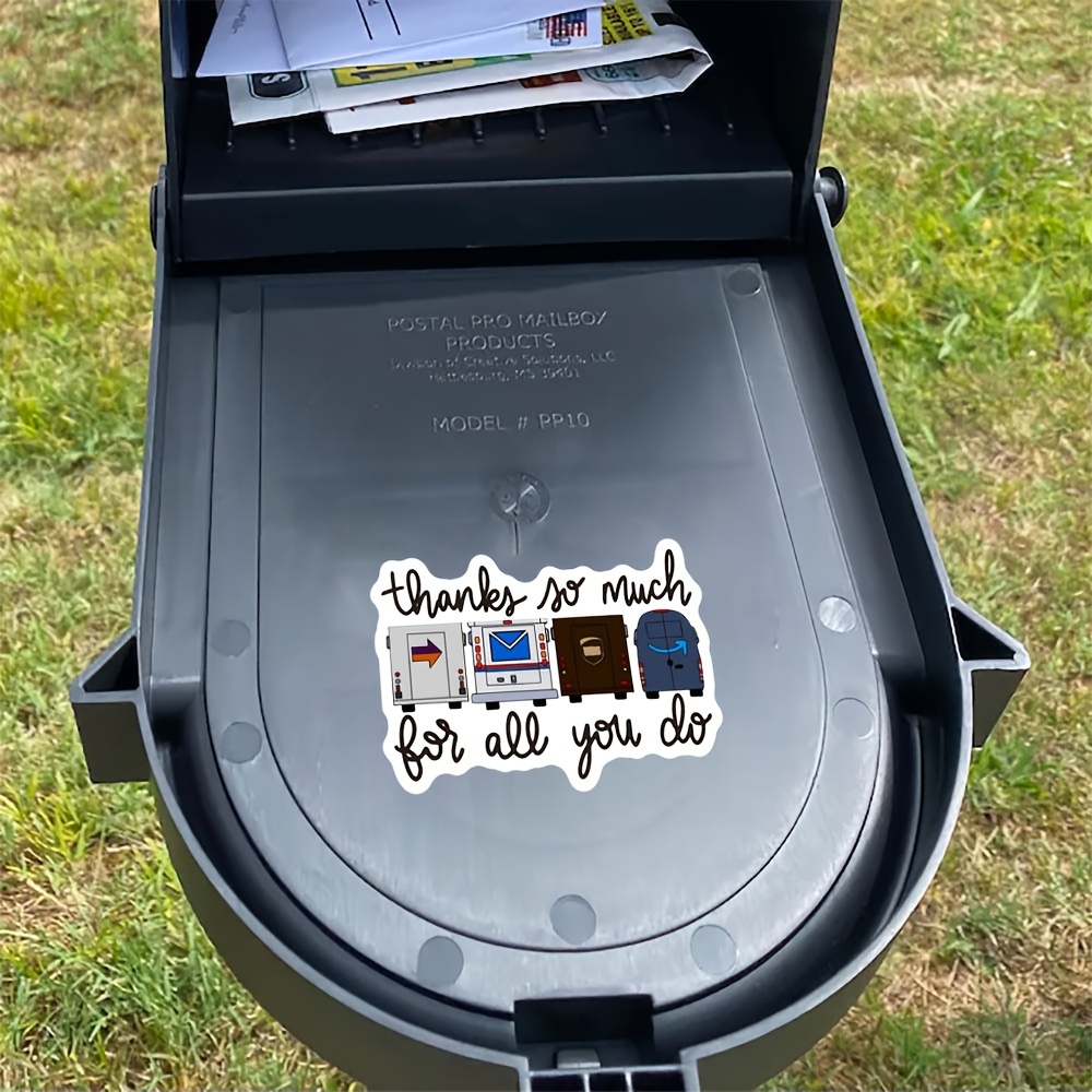 TEMU 1-piece Set, Thank You Mailbox Sticker, Housewarming Gift, Sticker, Gift, First Home Vinyl Sticker, Thank You Gift, Outdoor Decoration.