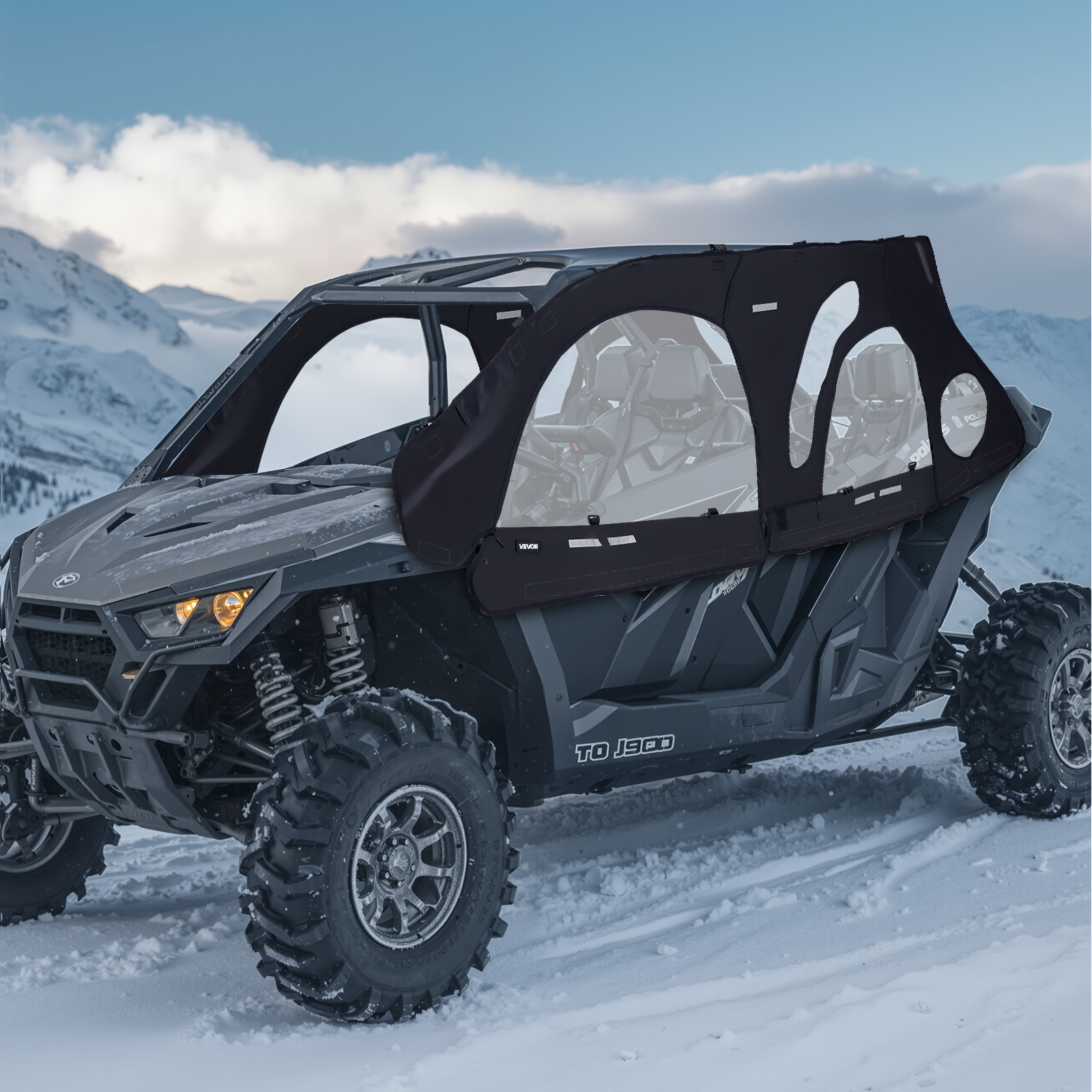 UTV Cab Enclosure Upper Doors Set for Polaris RZR PRO 2020-2024/Turbo 2022-2024