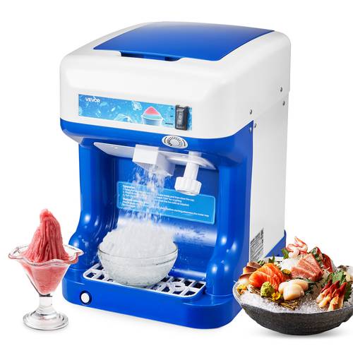 commercial ice shaver 286lbs snow cone maker ice crusher blue