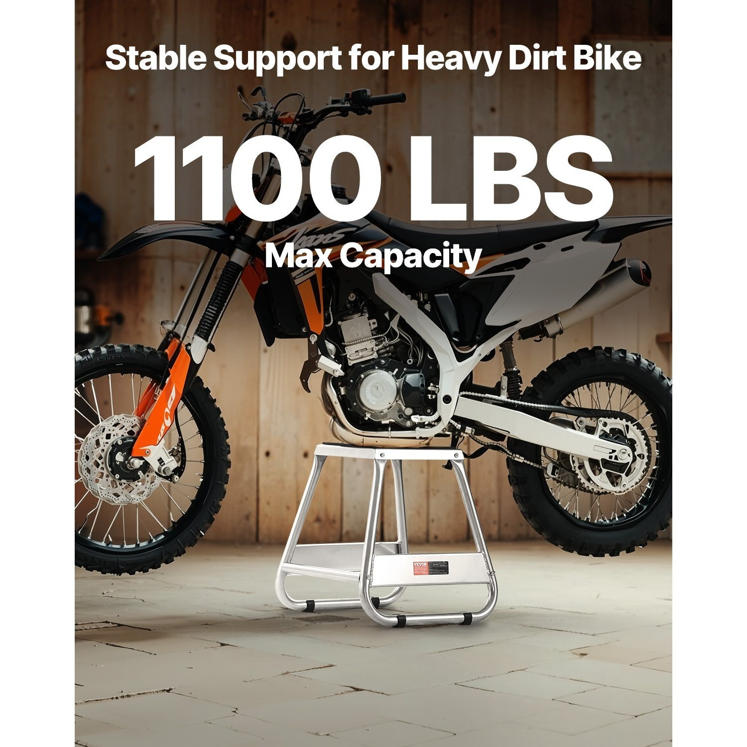 VEVOR Dirt Bike Stand 1100 lbs Load Capacity Dirtbike Pit Stand for Moto Maintainence