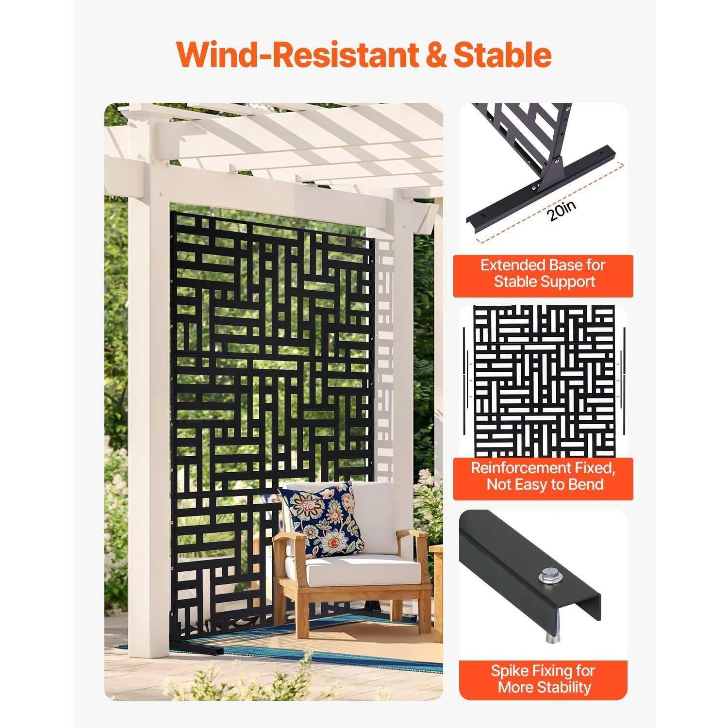 VEVOR Metal Privacy Screen 47