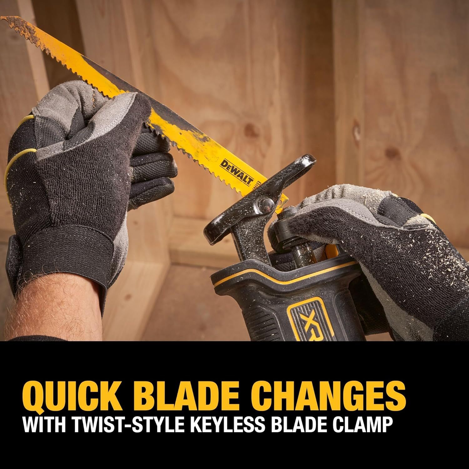 DEWALT 20V MAX* Reciprocating Saw, Cordless, 2-Finger Variable Trigger, Keyless (DCS382B)