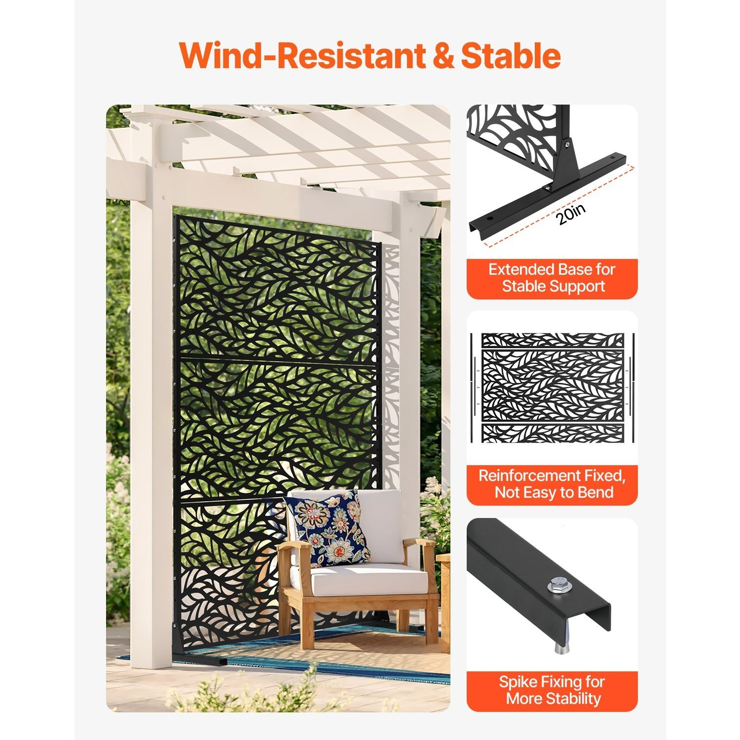 VEVOR Metal Privacy Screen 47