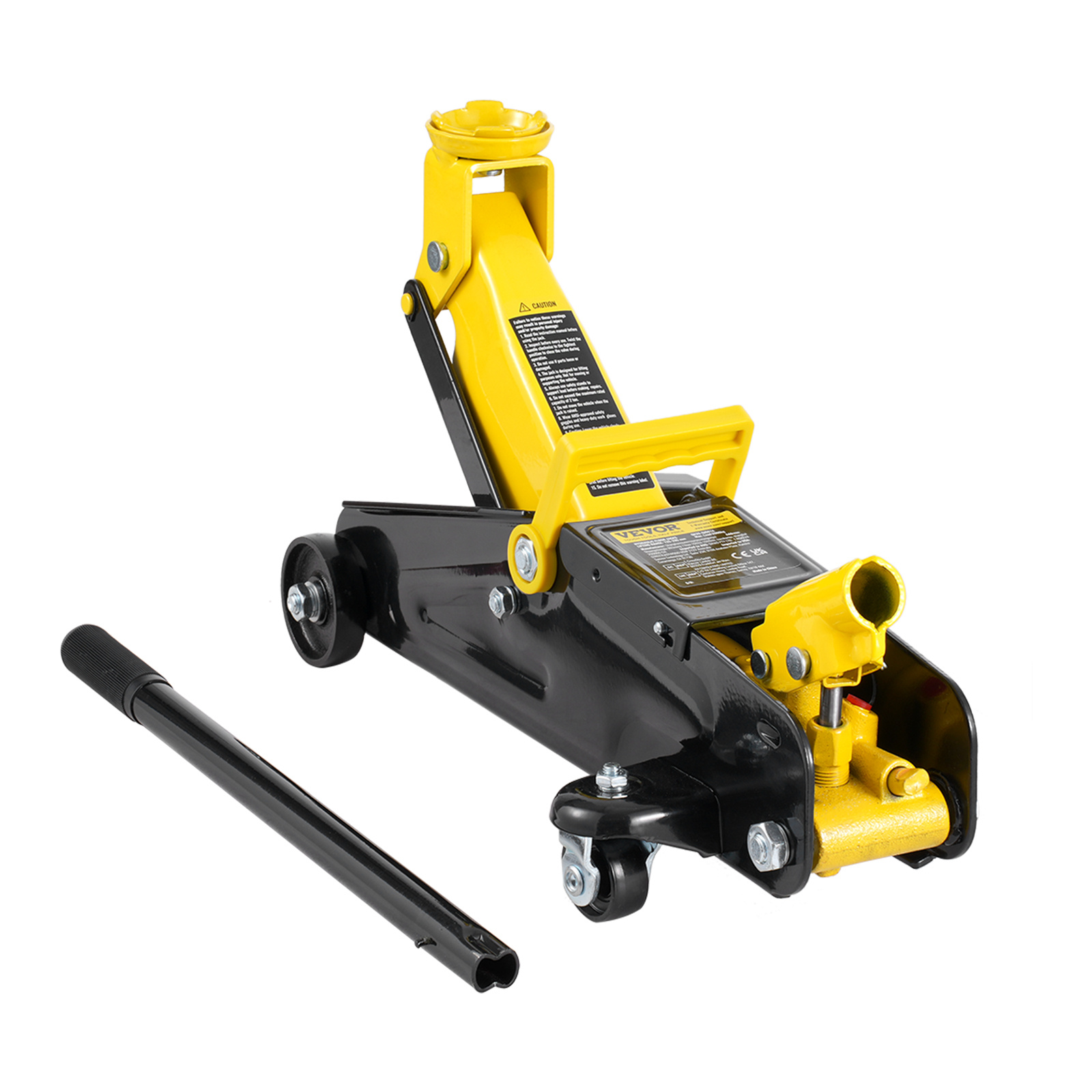 TEMU Vevor Low Profile Floor Jack Heavy Duty Single Piston Hydraulic Pump