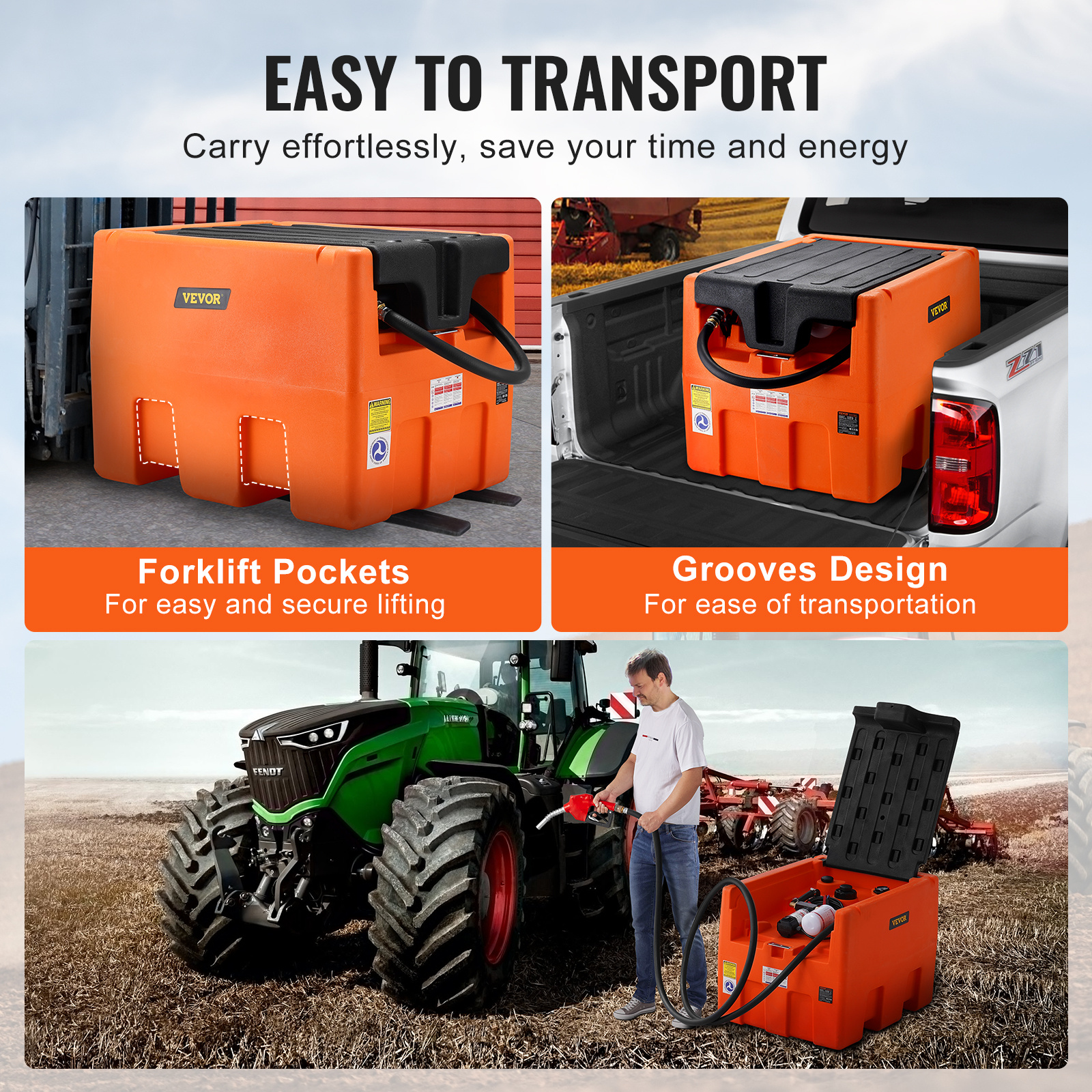portable     gal fuel tank with 12v electric transfer pump orange red Product details 7