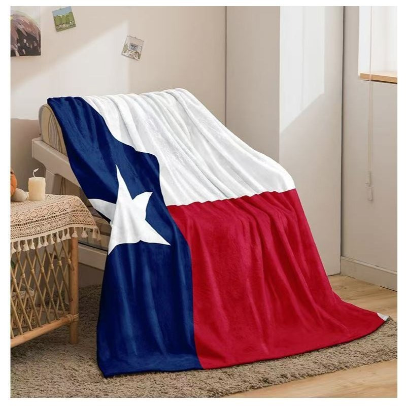Flag Throw Blanket Flag Printed Microplush Flannel Fleece Soft 51"x63"