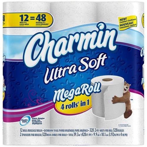 ultra soft toilet paper 12 count