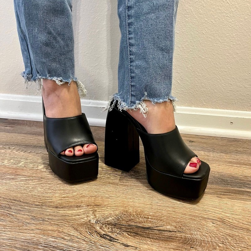 【COLOR iN ID】round platform mule Joe Fresh Platform Mules - 1 ea | Your Independent Grocer