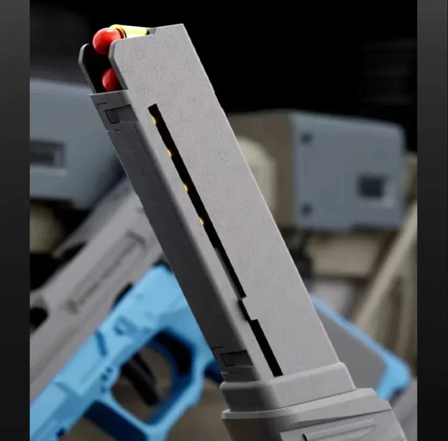 Continuous shooting SIG17 automatic toy pistol, ejection automatic shell throwing toy gun, outdoor sports CS shooting game, simulation toy gun, suitable for gifts, birthday gifts