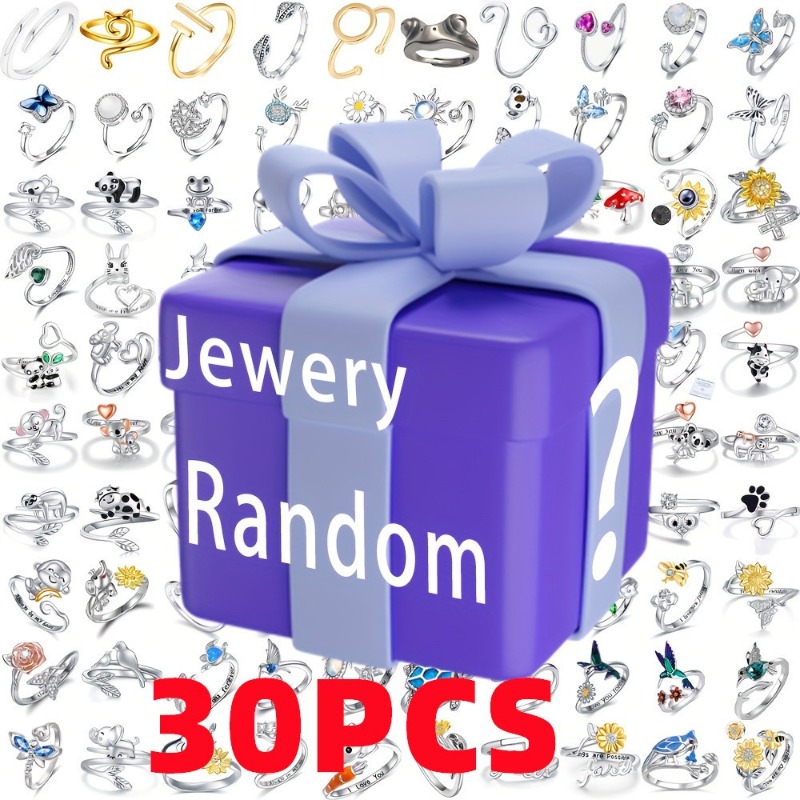 

30pcs Random Fashion Personality Jewelry Ring Best Gifts Christmas Halloween Gifts