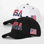 2pcs usa embroidery baseball cap for men hip hop fashion cap for women outdoor visor snapback cap details 2