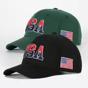 2pcs usa embroidery baseball cap for men hip hop fashion cap for women outdoor visor snapback cap details 1