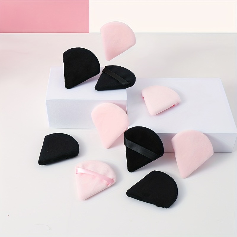 

1 Triangular Makeup Sponge, Reusable, Soft Plush Puff, For Foundation, Facial Loose Powder, Dry Makeup Tool