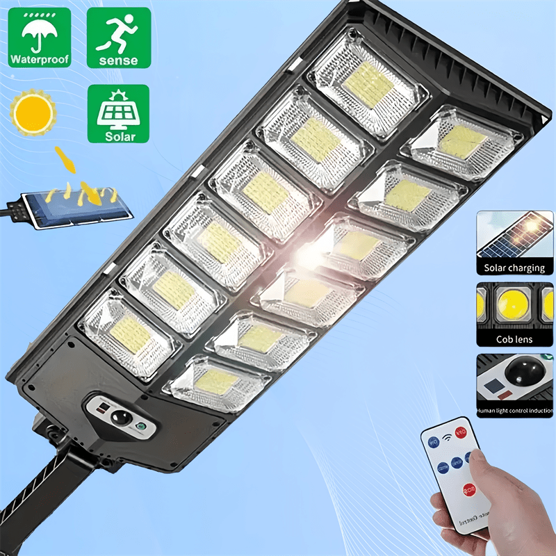 

Solar Garden Light, Outdoor Solar Street Light:dusk To Dawn Solar Light With 3 Motion Sensor Remote Control,high Brightness Solar,safety Solar Light For Outdoor, Patio, Garage, Driveway.