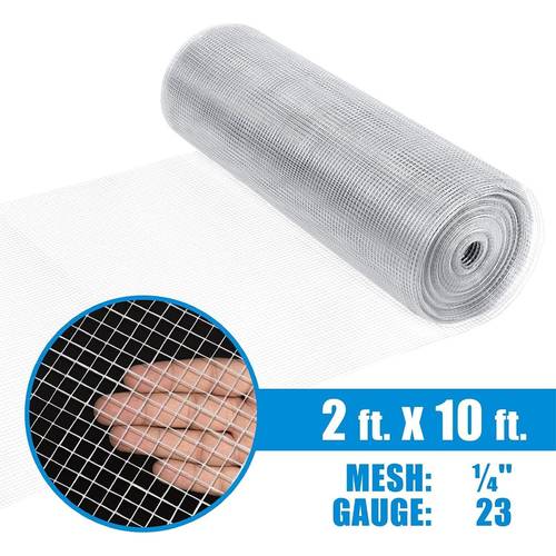 23 gauge galvanized hardware cloth with mesh size 1 4 x 1 4