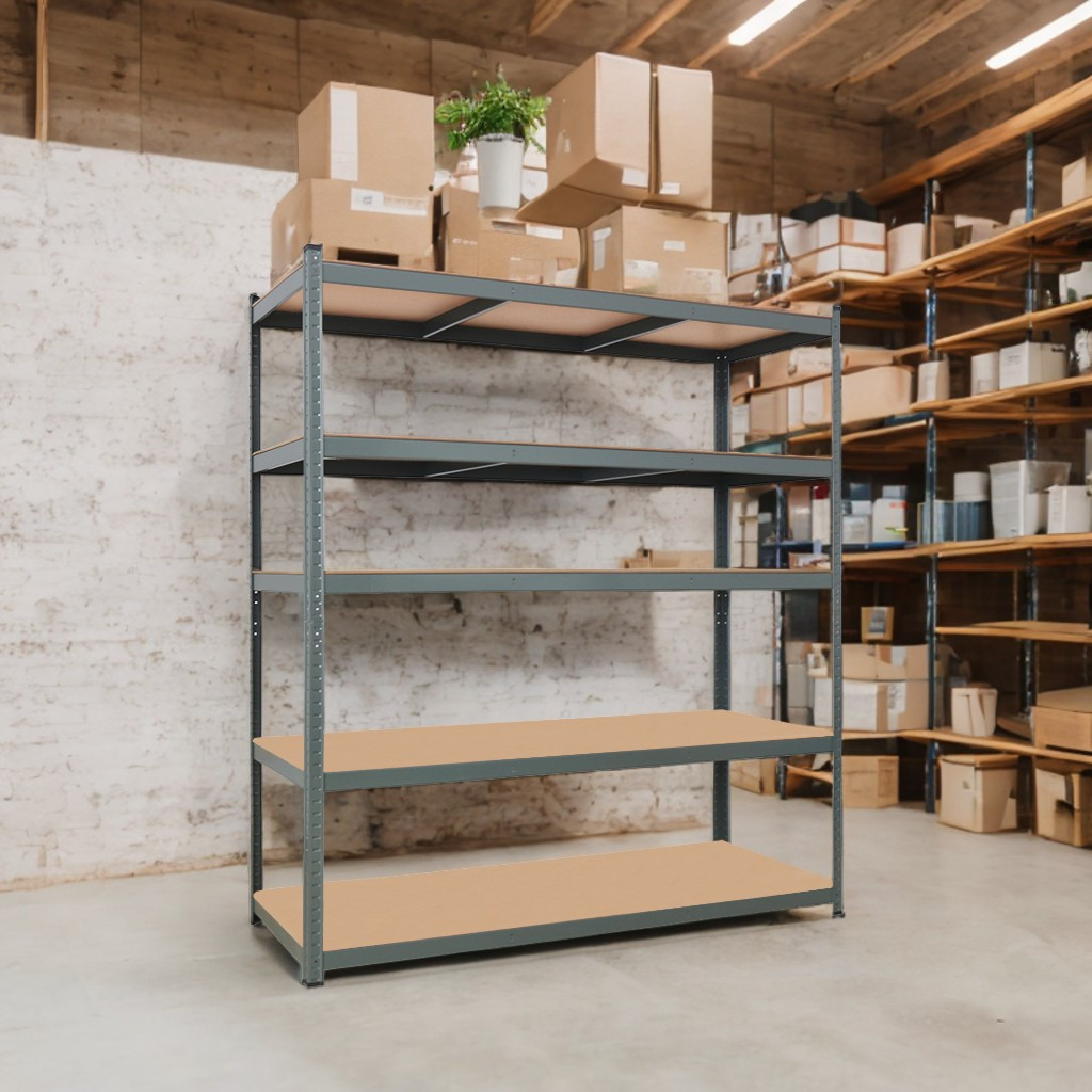 

5 Tiers Home Use Powder Coated Storage Gray, Easy To , Heavy Weights Garage Storage Shelves For Pantry Basement, 43.31"x 17.72"x 70.87