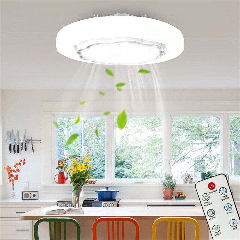 

Socket Ceiling Fan With Light，enclosed Dimmable Led Ceiling Fan With Lighs, E27 Indoor 10" Small Ceiling Fan With Remote 3 Colors And ,for Bathroom/bedroom/small Room/kitchen