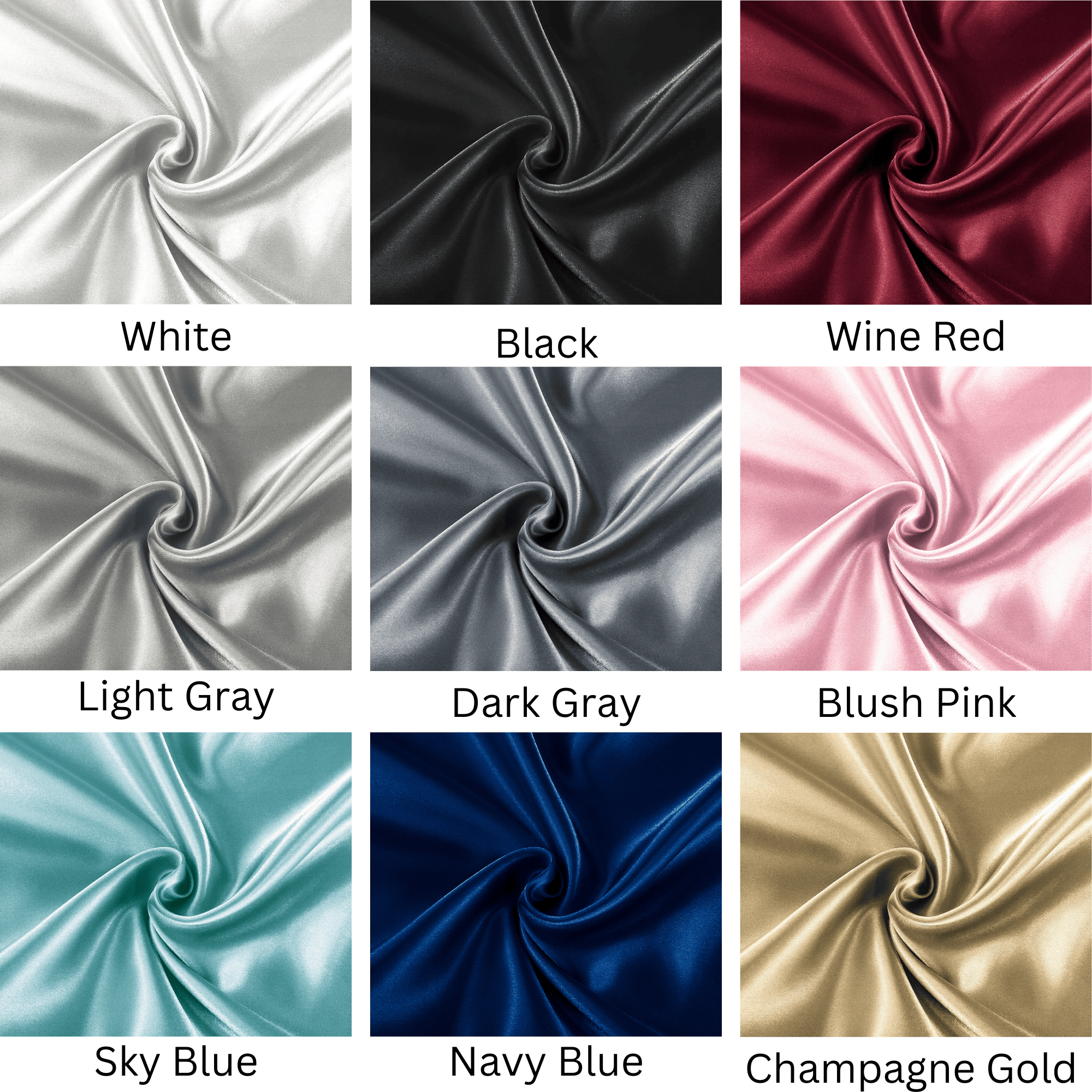 set of 2 luxuriously   satin pillowcases envelope closure design taupe pillow covers with envelope closure Product details 3