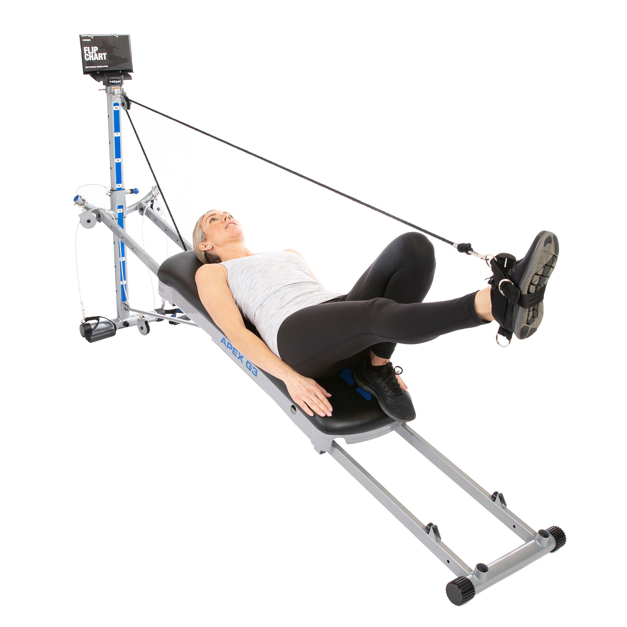 Total Gym APEX G3 Home Gym with Compact Design, Full Body Workout System for Home Fitness and Attachments