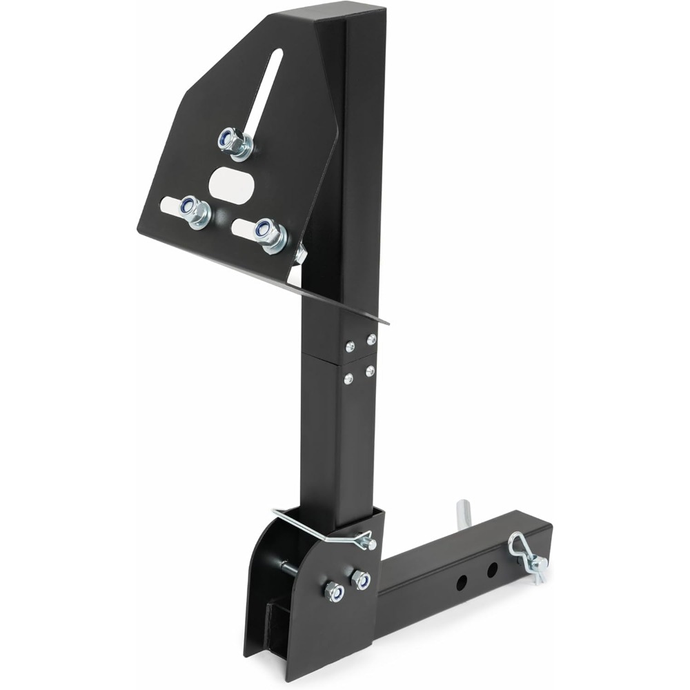 TEMU Adjustable Trailer Hitch Spare Tire Carrier Rack For Trucks With 2-inch Hitch Receiver, Mount Holder