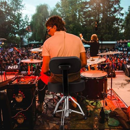 drum throne with backrest hydraulic drum stool adjustable height heavy duty hydraulic drum seat design black