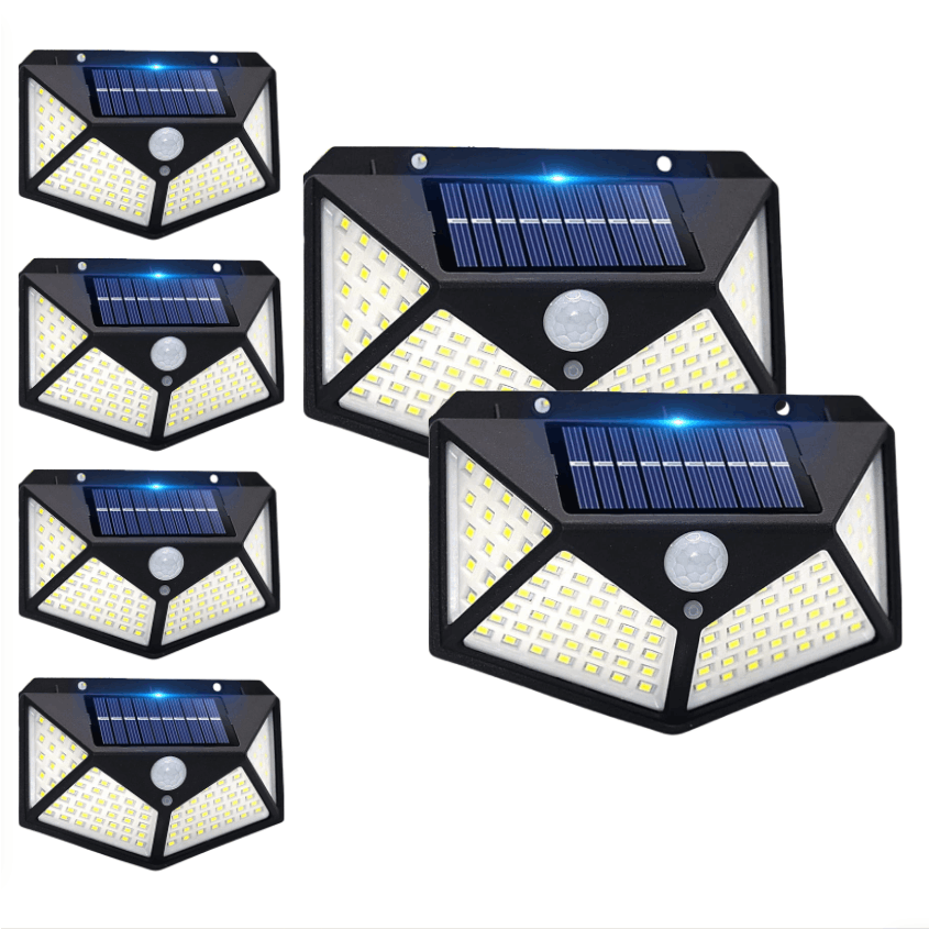 

6pcs Solar Wall Light, Motion Sensor Outdoor Light Strip Led Lights, Solar Security Light, For Garden Patio Yard Yard Fence Garage Outside Porch Decoration