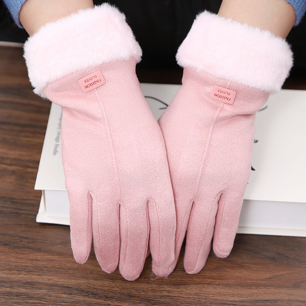 

Gloves With Plush Interior, Touch Screen Snow Thickened Cold Weather Sports Gloves, Christmas Gloves, Christmas Gifts