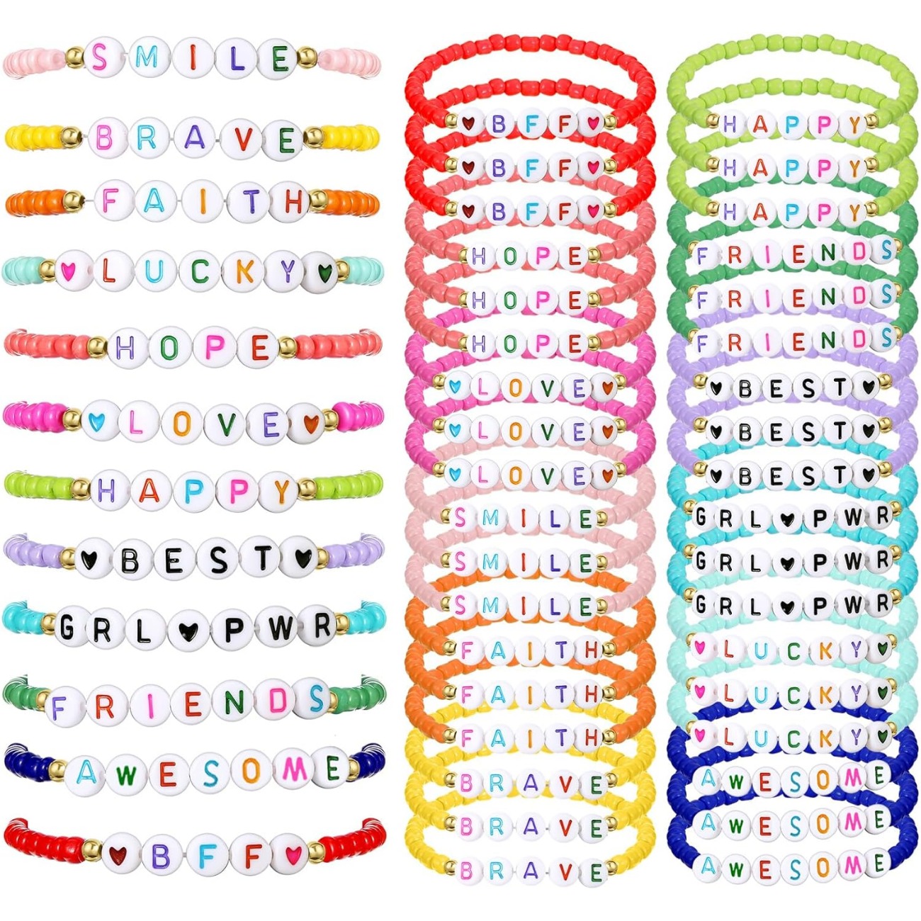 

24 Pcs Random Stretchy Cute Bracelet Pretend Play Beaded Bracelets Inspirational Bracelets For 13 13 13 13 13 13 13