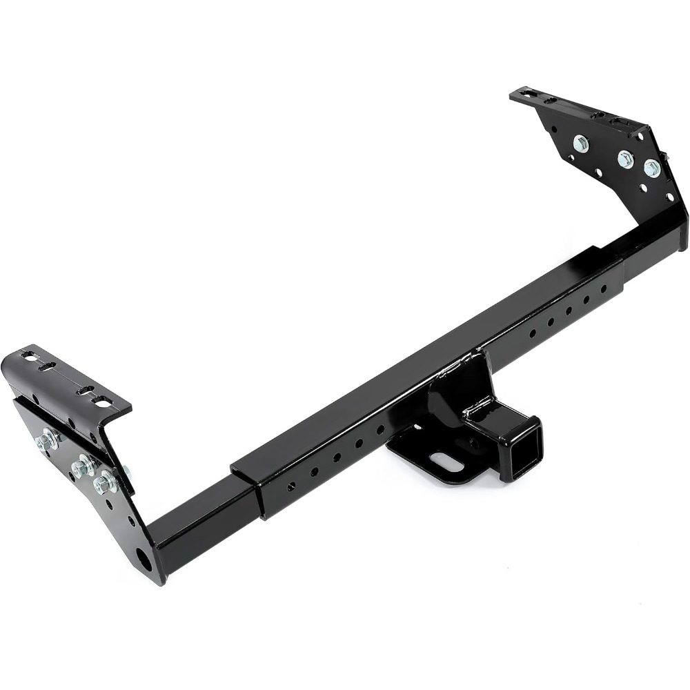 2" Class Iii Adjustable Trailer Hitch Receiver For Towing - Compatible With For , For , For , Ford, , , For , , For , Plymouth, Black