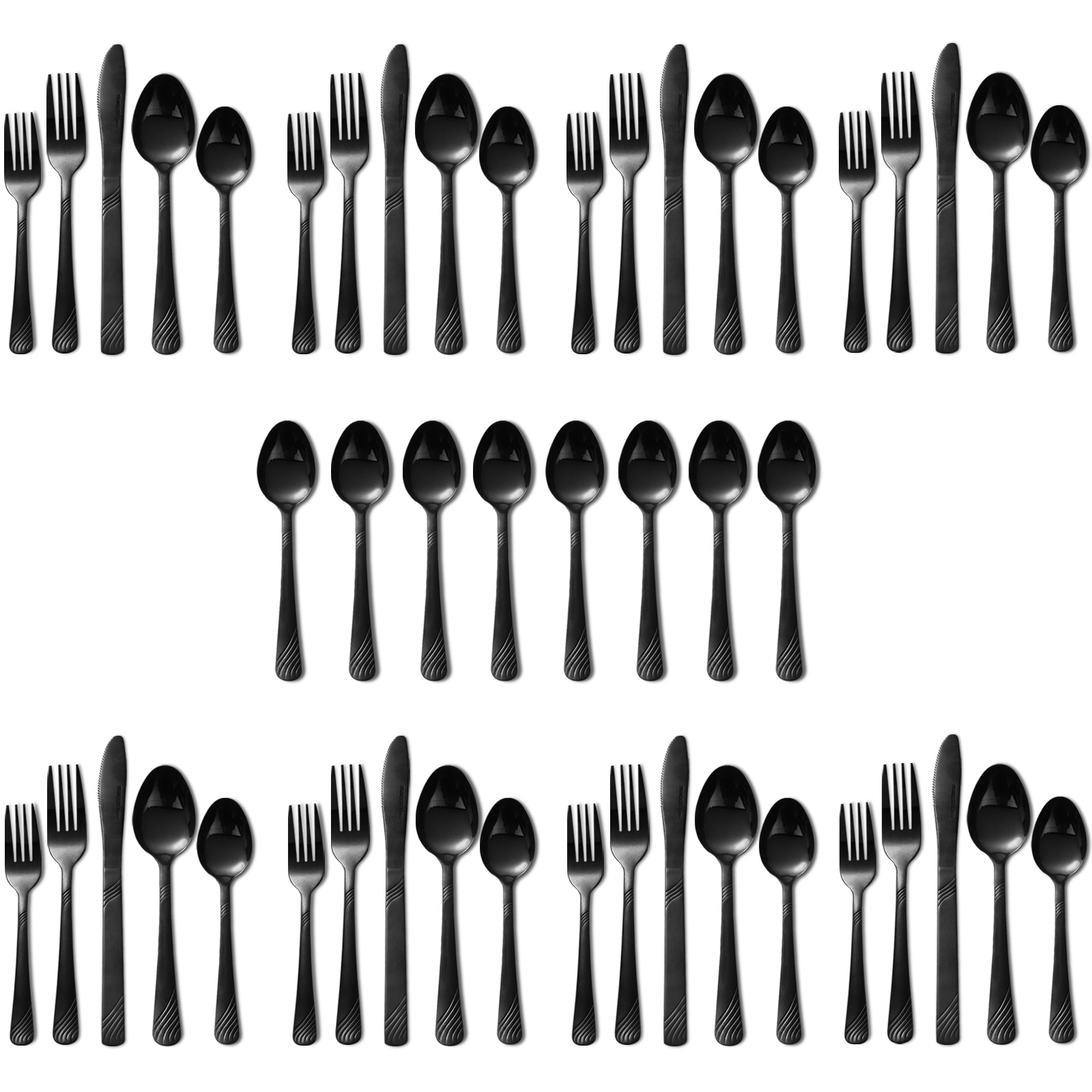 TEMU 48pcs Christmas Silverware Set, Stainless Steel Tableware Set, Cutlery Set , Modern, Flatware Set Weddings, Birthday Parties & Use - Ideal Gift