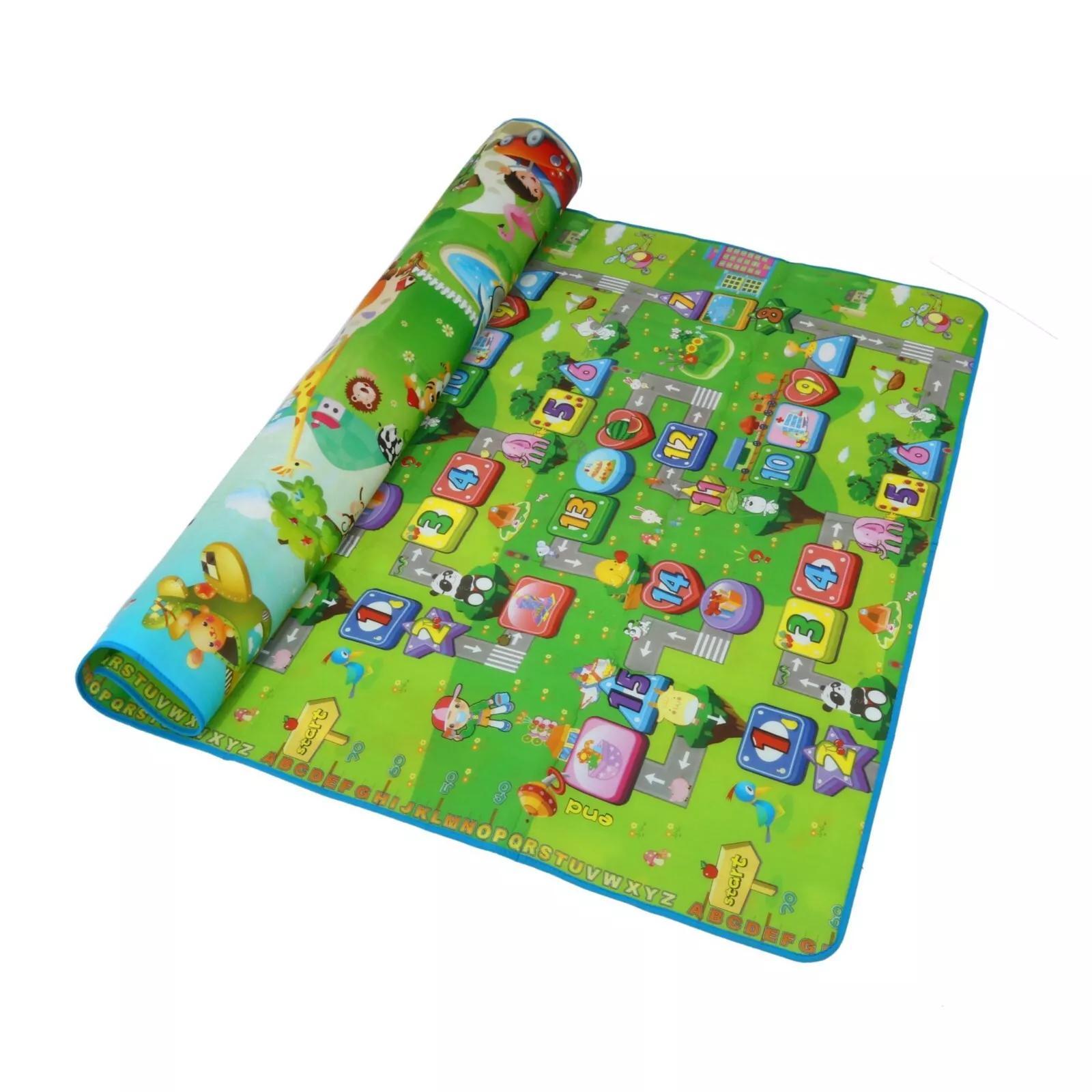 

Foldable Play Mat 71x79 Inch Foam Crawling Pad For Indoor And Outdoor Double Sided Carpet