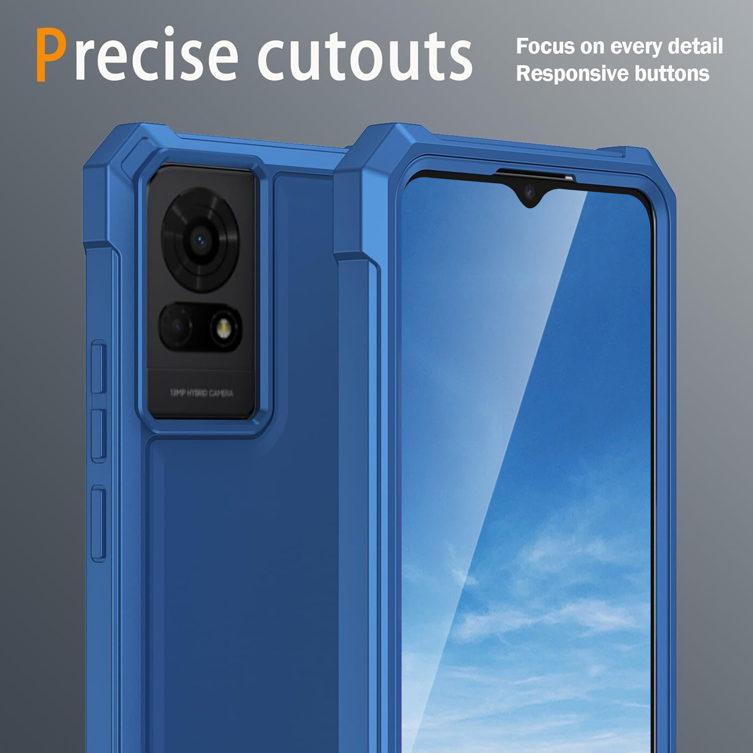 tcl k24 t434d phone case 2 layer protection shockproof - Temu