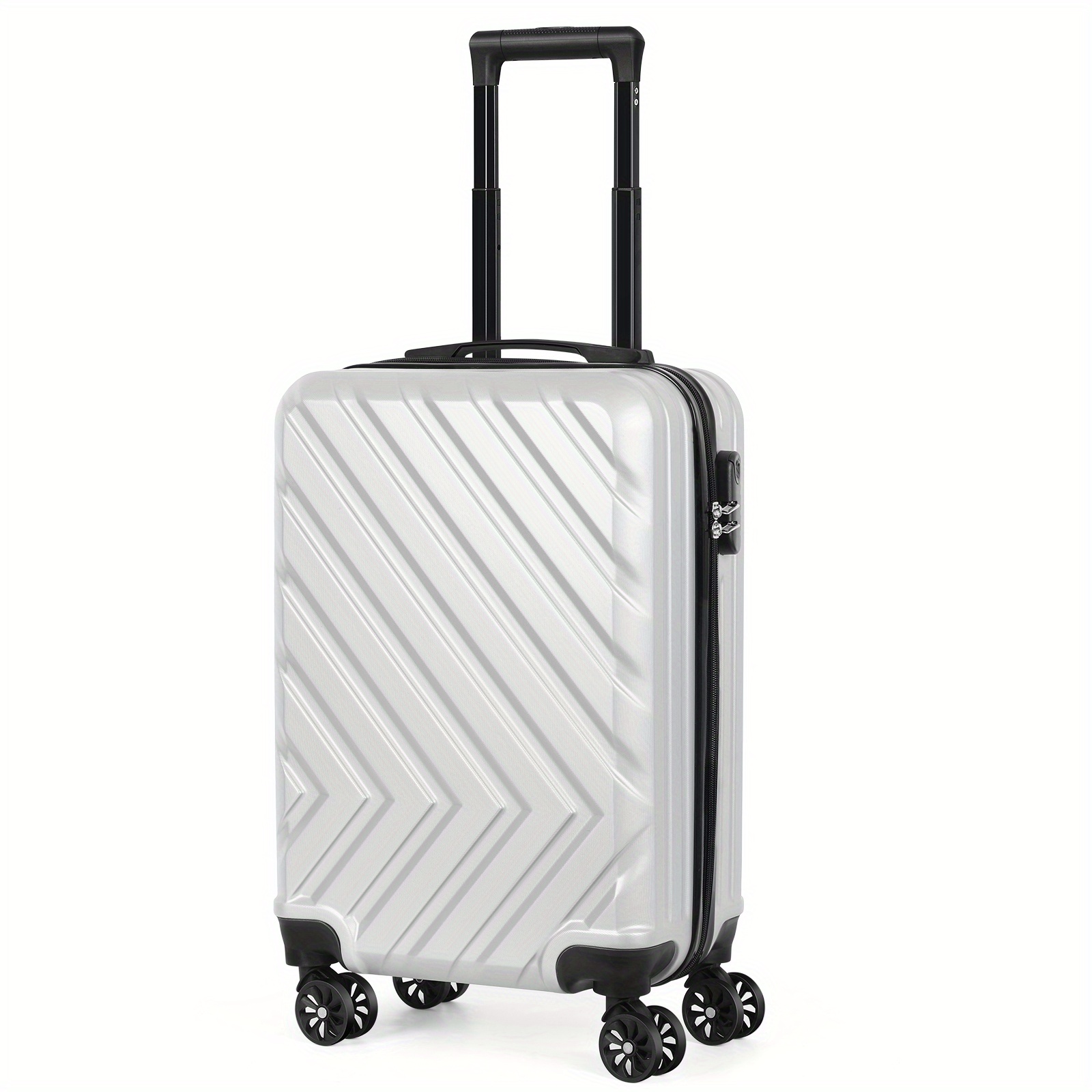 

1 Piece 20 Inch Luggage, Storage And , Closet Organizer System, Ultra-lightweight Design, Large Capacity, , Valentine's Day Gift For All Your Travel Needs, Silver