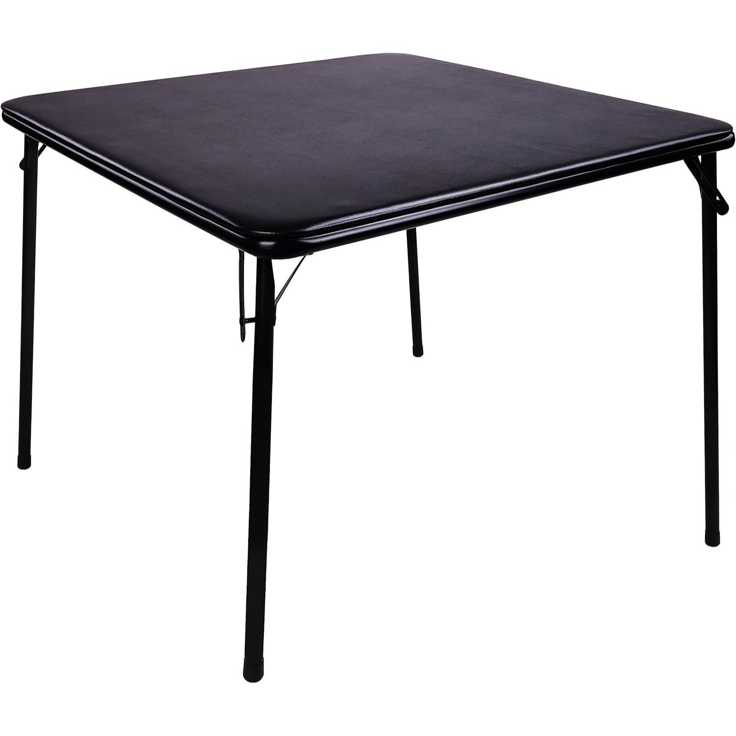 

Square 36-inch Folding Card Table Collapsible Legs For Portability And Storage Vinyl Upholstery